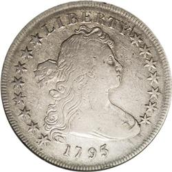 1795 S$1 Draped Bust, Centered--Cleaned--ANACS. VF20 D