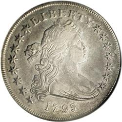 1795 S$1 Draped Bust, Centered XF45 NGC. B-15, BB-52,