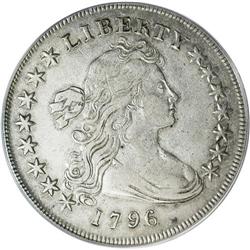1796 S$1 Small Date, Large Letters VF30 PCGS. B-4, BB-