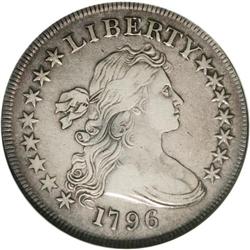 1796 S$1 Large Date, Small Letters VF30 NGC. B-5, BB-6