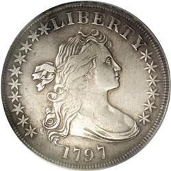 1797 S$1 10x6 Stars--Reverse Repaired--NCS. XF Details