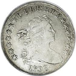 1798 S$1 Large Eagle VF35 PCGS. B-24, BB-124, R.2. Sha