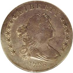 1798 S$1 Large Eagle XF40 NGC. B-11, BB-111, R.3. Many