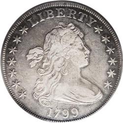 1799 S$1 VF25 PCGS. B-11, BB-161, R.2. Die State III.