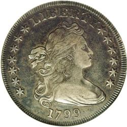 1799 S$1 VF30 ANACS. B-21, BB-169, R.3. Although a few