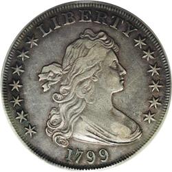 1799 S$1 XF40 PCGS. B-9, BB-166, R.2. The "Apostrophe"