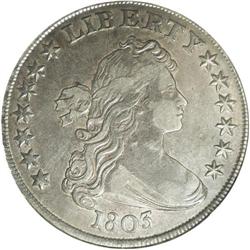 1803 S$1 Small 3 XF40 ANACS. B-5, BB-252, R.2. Recogn