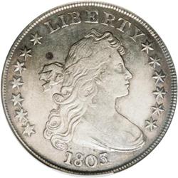 1803 S$1 Small 3 XF45 NGC. B-5, BB-252, R.2. Pleasing