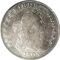 1803 S$1 Large 3 VF30 ANACS. B-6, BB-255, R.2. Richly