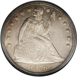 1850-O S$1 MS64 NGC. Just four different dates of Seat