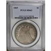 Image 3 : 1869 S$1 MS63 PCGS. This is an impressive example that