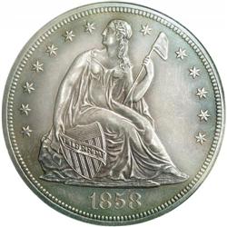 1858 S$1 PR60 PCGS. Among the most famous and widely r