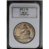Image 1 : 1875-S T$1 MS62 NGC. Type Two Reverse, Large S. Deep p