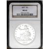 Image 1 : 1877 T$1 MS62 NGC. Brilliant, with a light silver-blue