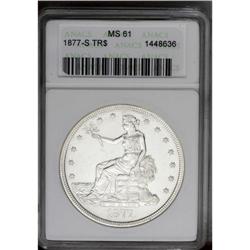 1877-S T$1 MS61 ANACS.