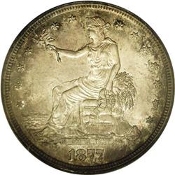 1877-S T$1 MS64 PCGS. Consistently bold with good cart