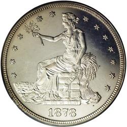 1878 T$1 PR64 PCGS. This year marks the first in which