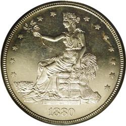 1880 T$1 PR63 PCGS. An average coin for the grade with