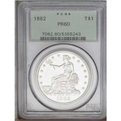 1882 T$1 PR60 PCGS.From The Steve Glenn Collection.