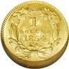Image 2 : 1854 G$1 Type Two MS62 NGC. First year of a three-year