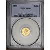 Image 3 : 1855 G$1 Type Two MS64 PCGS. This beautiful near-Gem c