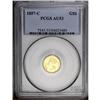 Image 3 : 1857-C G$1 AU53 PCGS. Variety 10-L, the only known die