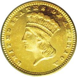 1869 G$1 MS65 PCGS. Just 5,900 business strike example