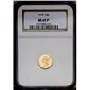 Image 1 : 1879 G$1 MS65 Prooflike NGC. A flashy and refreshingly