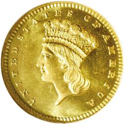 1880 G$1 MS66 Prooflike NGC. With a stingy mintage of