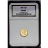 Image 3 : 1885 G$1 MS65 NGC. A gorgeous semi-prooflike Gem with