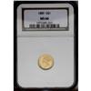 Image 3 : 1889 G$1 MS66 NGC. A popular date in the gold dollar s