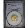 Image 1 : 1853 $2 1/2 MS64 PCGS. This coin is well struck and po