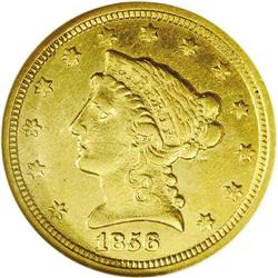 1856-C $2 1/2 --Cleaned--ANACS. XF40 Details. Variety 1