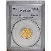 Image 1 : 1872 $2 1/2 AU53 PCGS.From The Steve Glenn Collection.