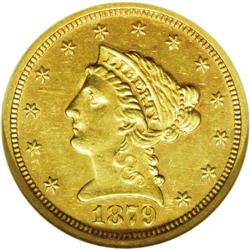 1879-S $2 1/2 MS61 NGC. This lower mintage issue has s