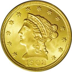 1902 $2 1/2 MS67 PCGS. An awe-inspiring example of thi