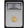 Image 3 : 1911 $2 1/2 MS64 NGC. An attractive, deep golden piece