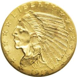 1912 $2 1/2 MS63 NGC. Although 616,000 examples of thi No lot. [BR][BR]Important notice: