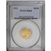 Image 1 : 1913 $2 1/2 MS62 PCGS. Variegated yellow and orange-go