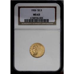 1926 $2 1/2 MS63 NGC.