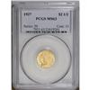 Image 1 : 1927 $2 1/2 MS63 PCGS. Mostly honey-gold colored with