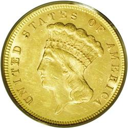 1871 $3 MS61 PCGS. The mintage suggests that this is a