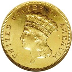 1885 $3 PR63 ANACS. The 1885 is a low total-mintage da