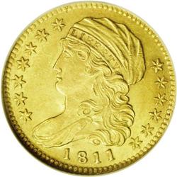 1811 $5 Small 5 MS62 NGC. Breen-6464, B. 1-B, Miller-1