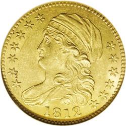 1812 $5 MS62 NGC. Wide 5D, Breen-6466, B. 1-B, Miller-