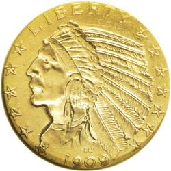 1909-D $5 MS63 NGC. The 1909-D, with a mintage of 3,42