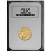 Image 3 : 1909-D $5 MS63 NGC. The lemon-gold fields are moderate