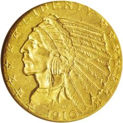 1910 $5 MS63 NGC. This is an exceptional example with