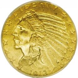 1913-S $5 MS62 PCGS. This coin is a legitimate rarity