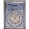 Image 1 : 1917-D 50C Reverse MS63 PCGS. Delicate beige-gold and